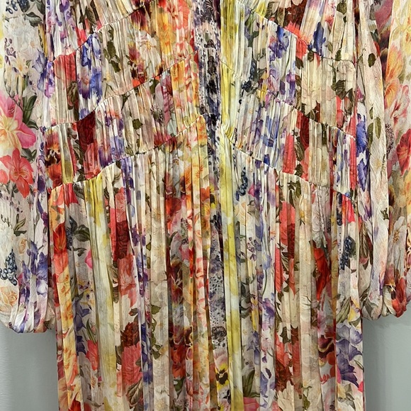 Zimmermann Wonderland Floral Midi Dress, Brand size: 2, US Size: 6-8 - Picture 12 of 13